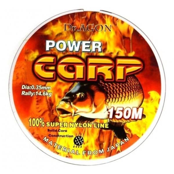 Волосінь для риболовлі, DrAGON Power Carp мультиколор, 150м, перетин 0,35мм
